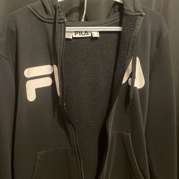 FILA hoodie black zippered - Picture 3 of 5